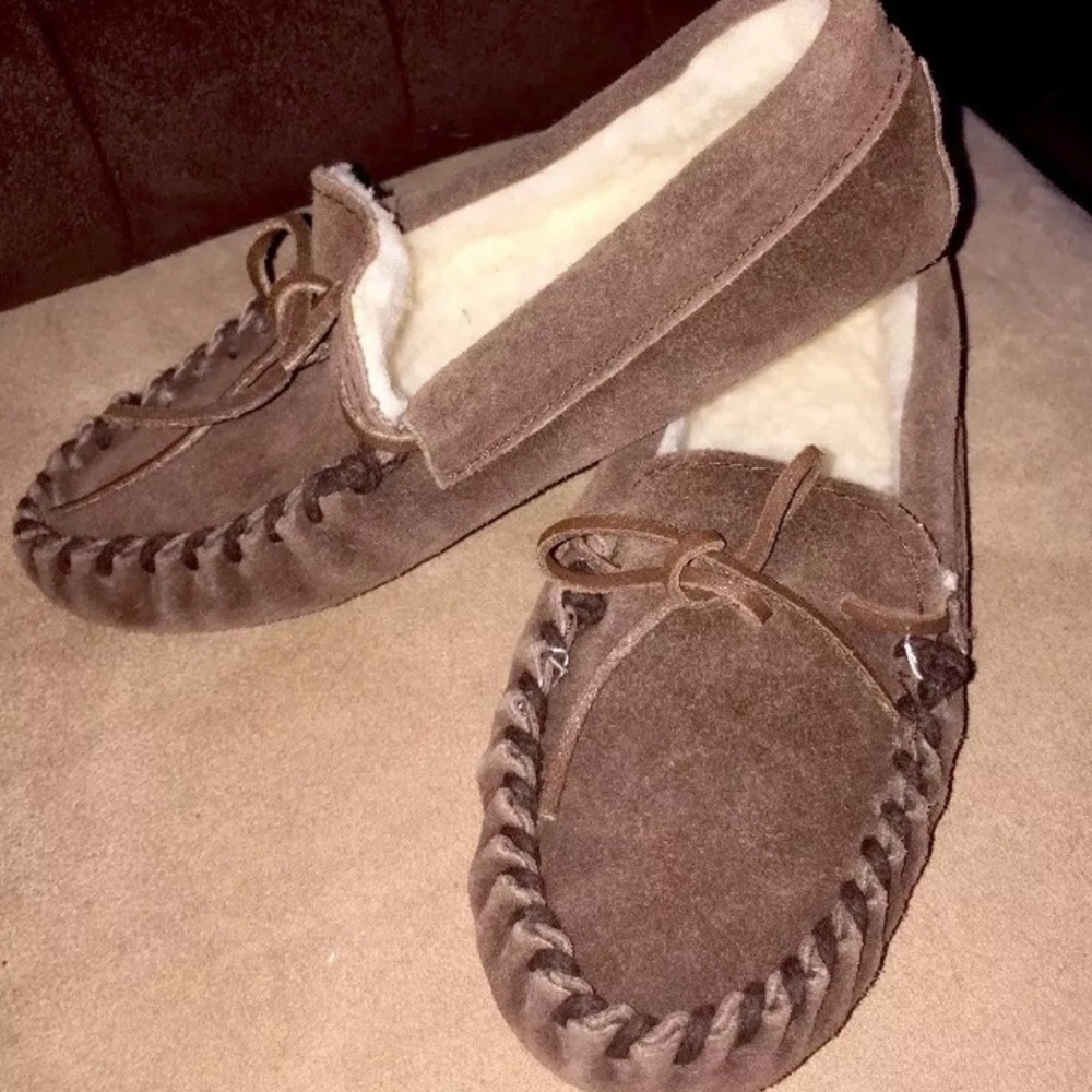 Greatland Slippers Suede Leather Mocs Boys sz 2